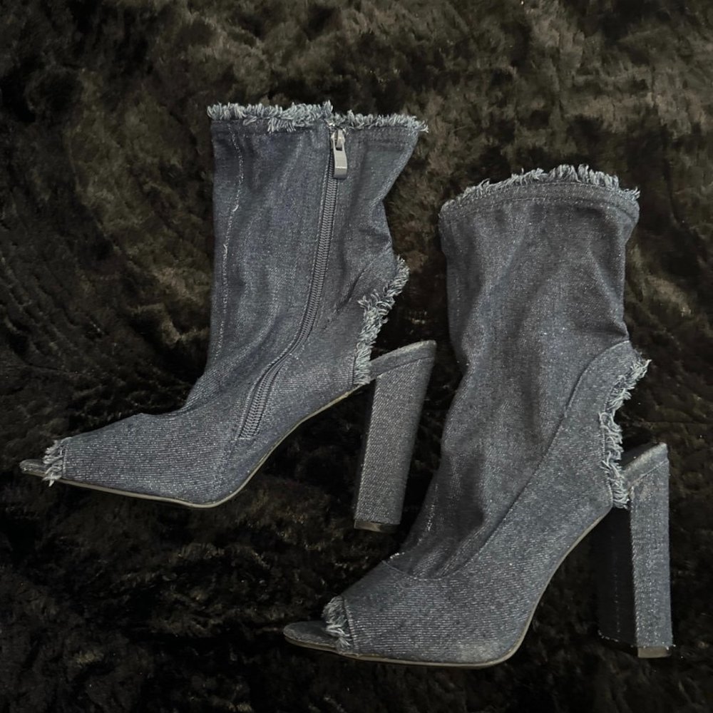 Blue Jean High Heels Size 8.5